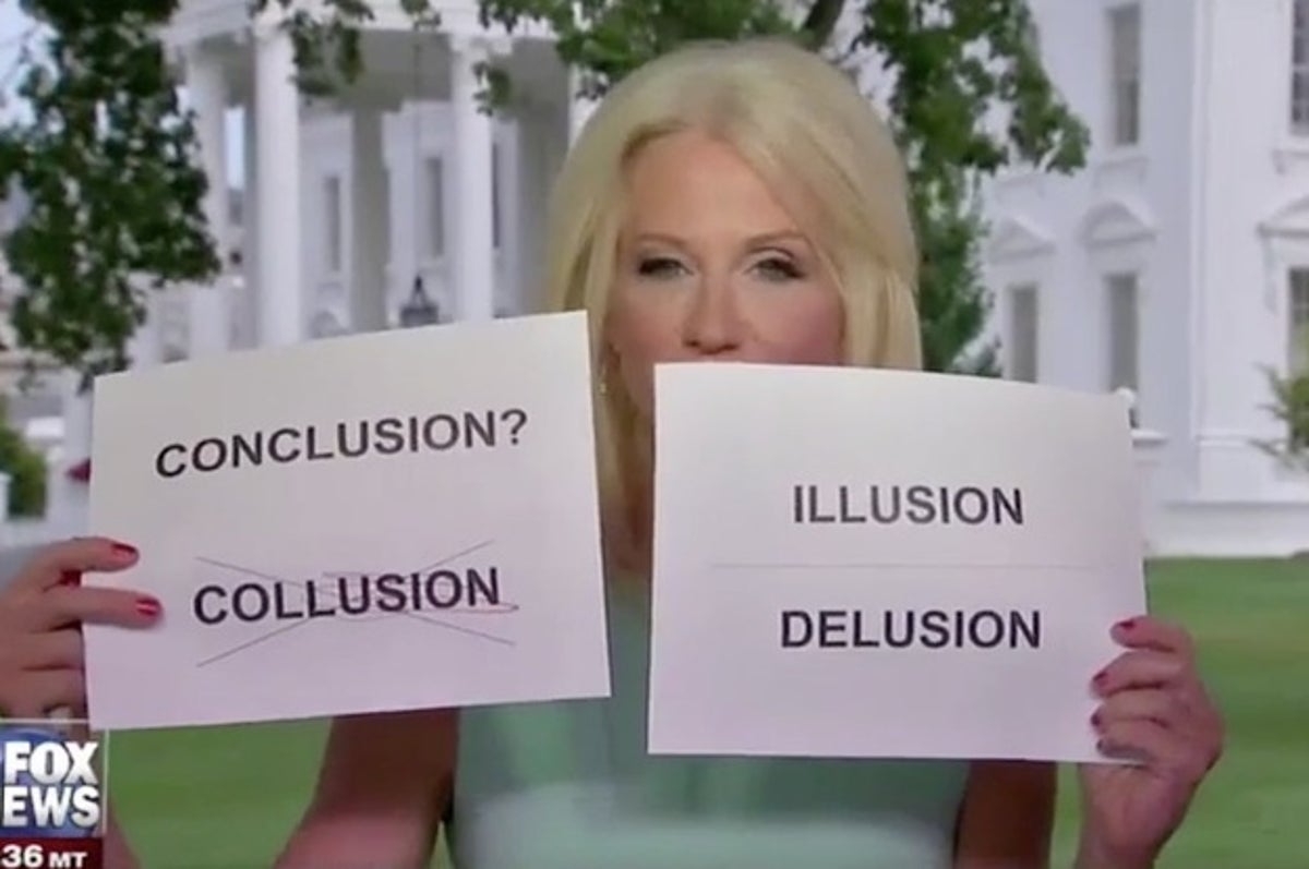 Kellyanne Conway Used Signs To Explain Collusion And People Died Laughing
