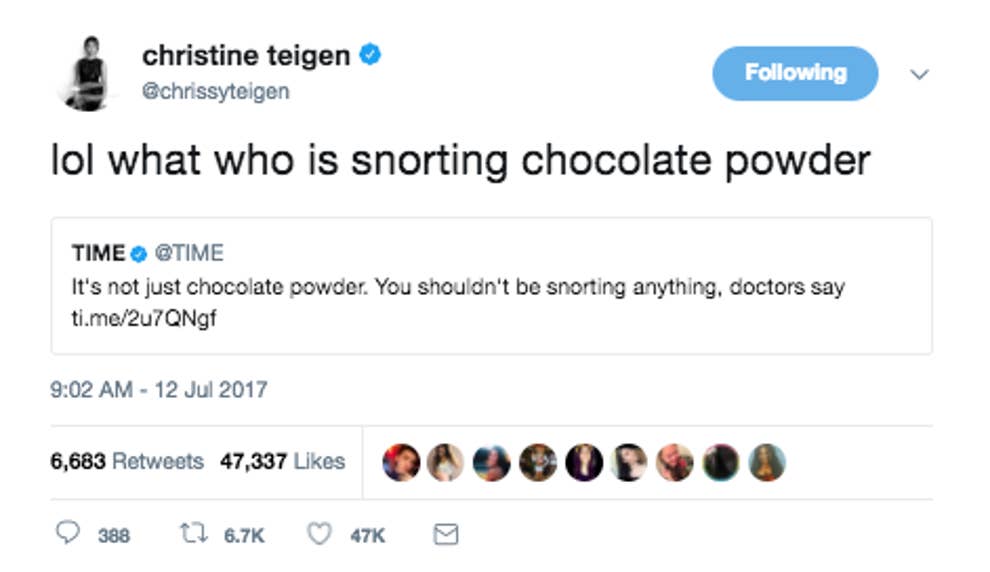 pics Chrissy Teigen Tweets Buzzfeed 17 chrissy teigen food tweets that are