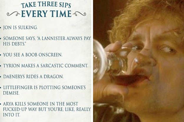 Here S How To Play The Ultimate Game Of Thrones Drinking Game