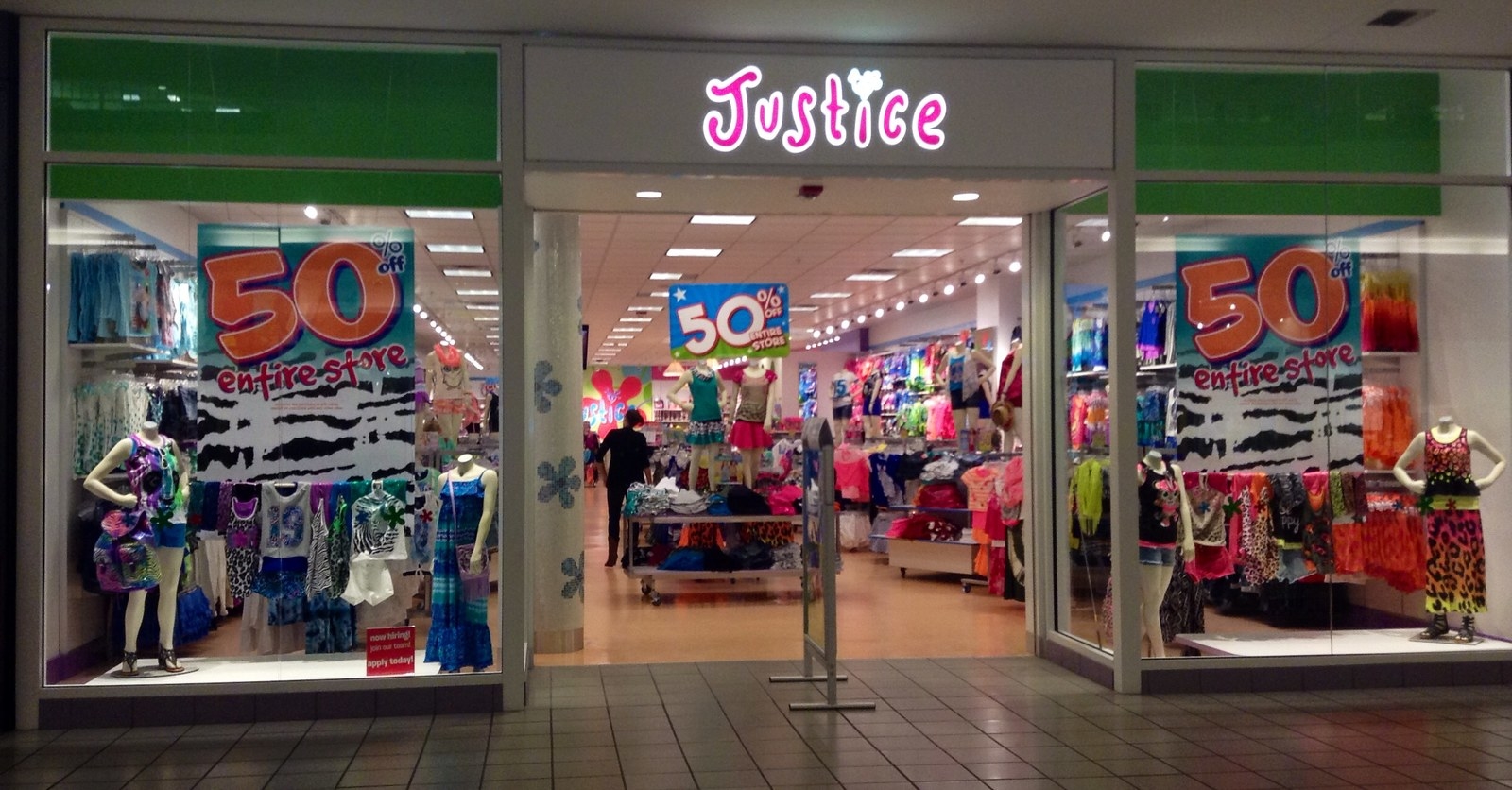 Justice boutique shop