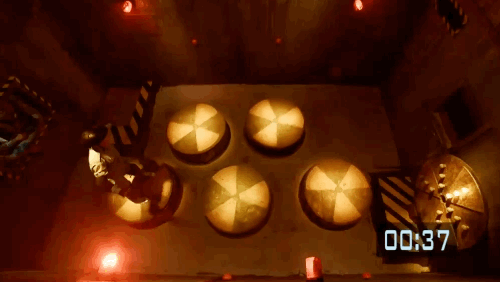 There were five buttons still left to press. She did not get the crystal.