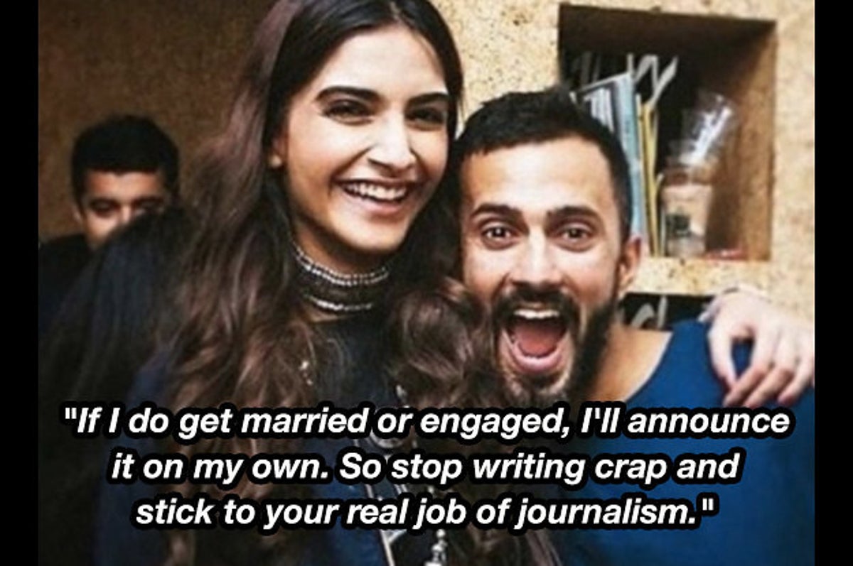 Fuck Sonam Kapoor - Sonam Kapoor Epically Shut Down The Media For Announcing Her Non-Existent  Wedding Plans