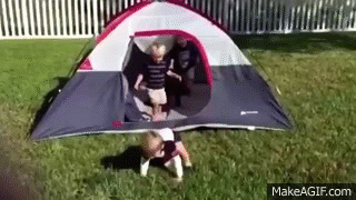This three-kid pileup was just waiting to happen: