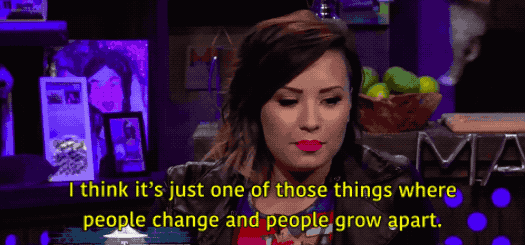 ...and its downs. Like, when Demi was asked why she unfollowed Selena on Twitter and shared this too-real truth: