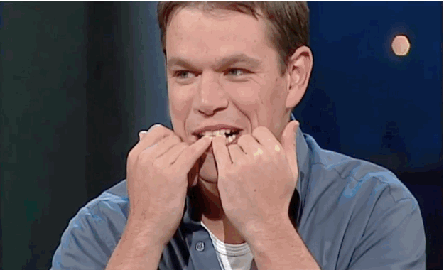 Here's how it works: Bite down on your little fingernails for 10 seconds. Then link your fingers and pull. Yes I have tried it, and yes it is painful.