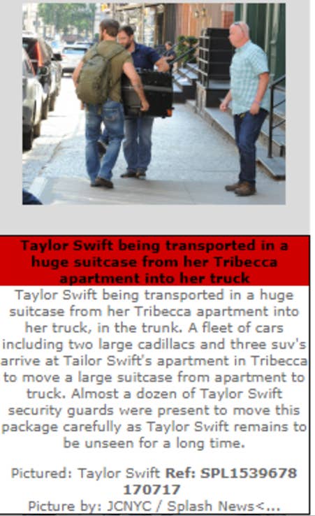 "I literally just put the phone down from someone on Taylor’s camp,” a Splash representative, who did not want to be identified, said. “We’re having to actually retract that.”