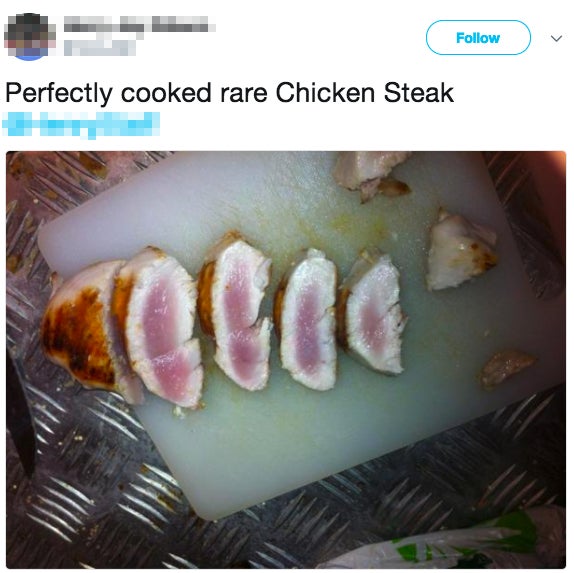 Ayam setengah matang 