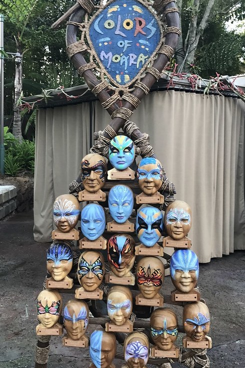 Avatar Face Paint Tutorial for Father's Day at Disney World