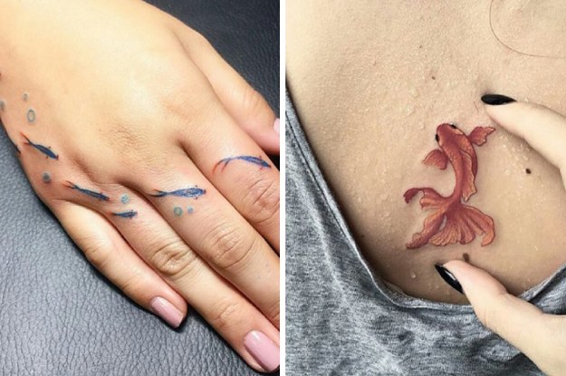 mermaid tail finger tattooTikTok Search