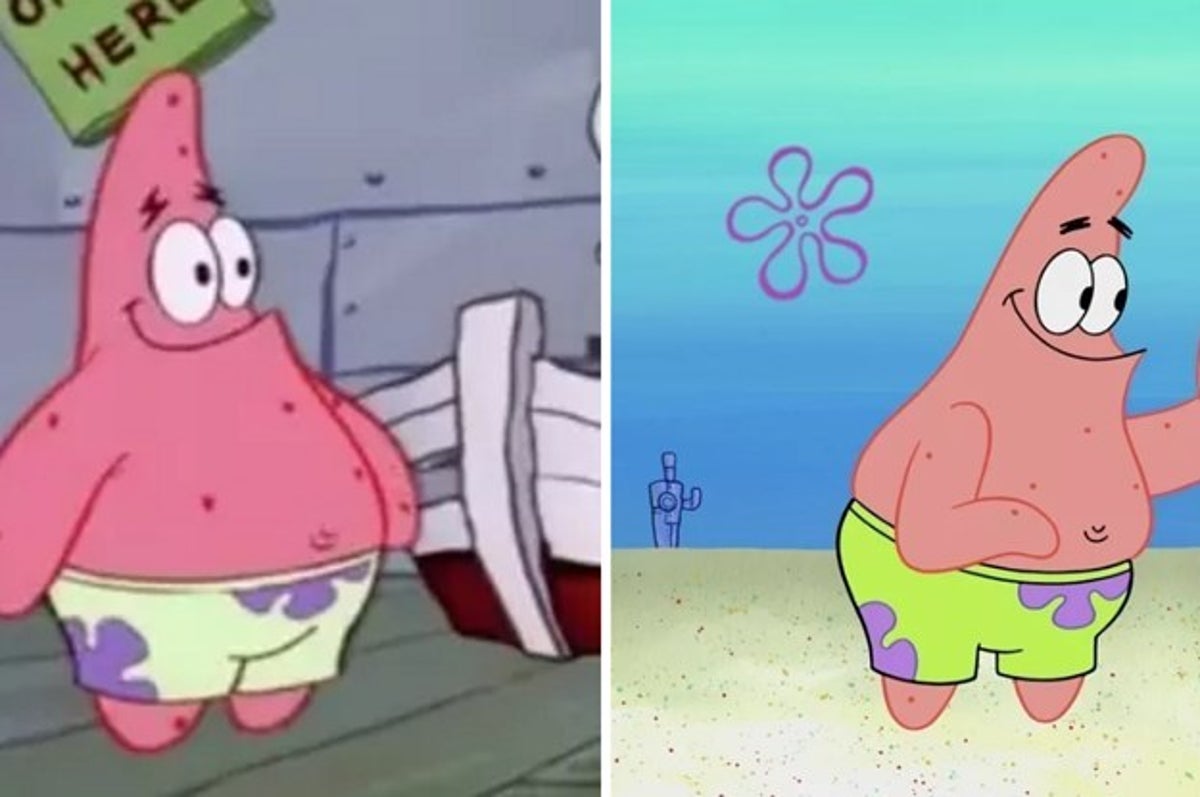 spongebob through the years