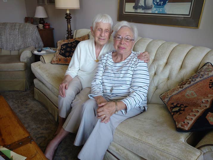 Marie Stapp, left, and Geraldine Robertson, right.
