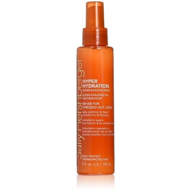 This seriously weightless -- no, but really -- hydrating keratin spray will calm your humid frizzies without making your hair and hands feel all greasy.