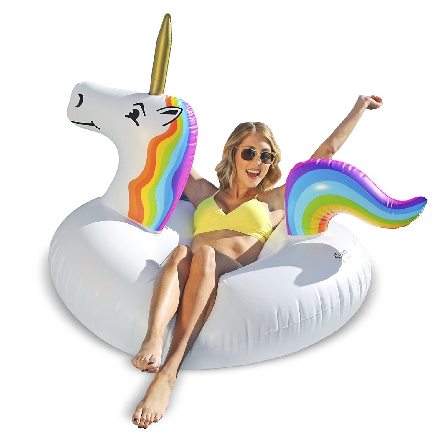 Be the life of the party in this fabulous unicorn pool float! $19.99