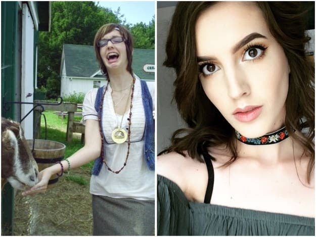 "2009 vs. 2017. No more mullet, braces off, and better eyebrows. I still cry tears of joy when I get to feed goats, though."—somethingtangible