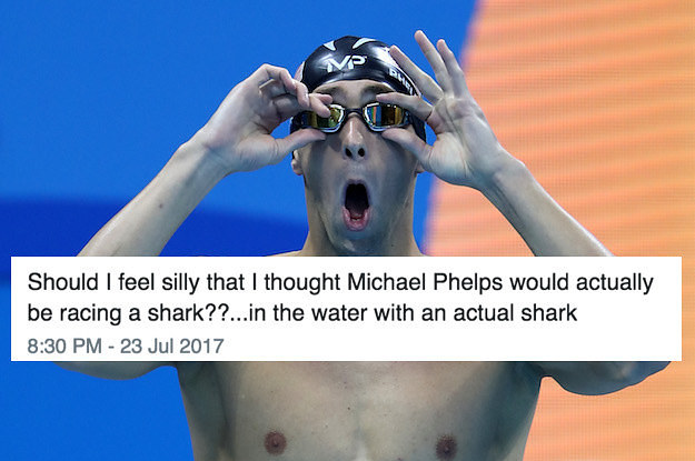Michael Phelps Didnt Really Race A Shark And People Are Confused picture