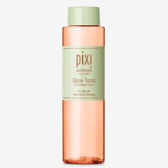Pixi Glow Tonic is an affordable fan favorite that exfoliates, brightens, and smoothes skin with lovely ingredients like aloe vera, ginseng, and botanical extracts.