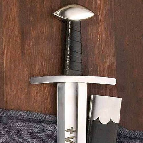Most swords of the Viking Age were made of low-carbon steel. However, the Ulfberht was different. It was as close to a true “mystical” sword as any. Several of these swords that were discovered in Europe were so ahead of their time that it is a mystery how smiths of that period (9th–11th century AD) could have fashioned them. The Ulfberht was crafted of metal that lost nothing in comparison to the strength of modern steel. The sword was around 36 inches long and weighed about 2.5 lbs.