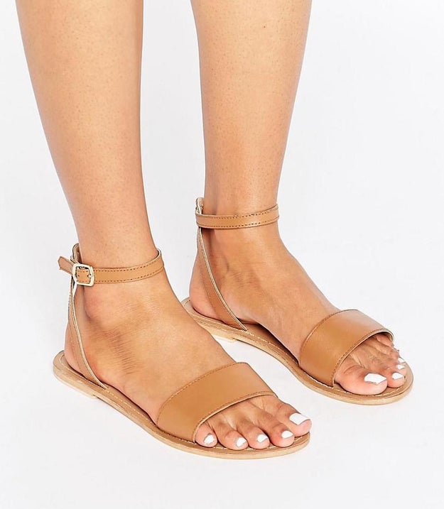 Tan sandals you'll probably wear every single morning, every single afternoon, and every single night.