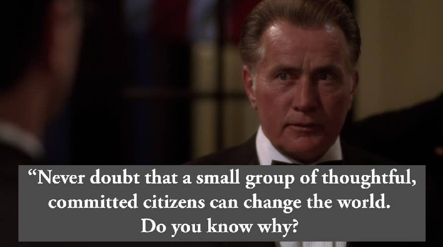 West Wing Myers Briggs  West wing, Tv quotes, Motivational words