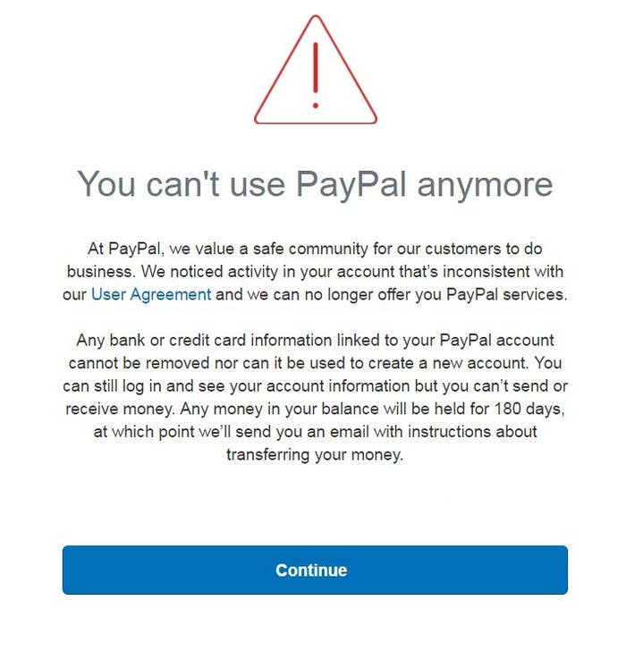From unbanned how paypal to get Is there