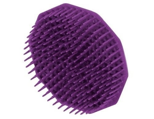 A shower brush to help scrub your scalp and evenly distribute shampoo.