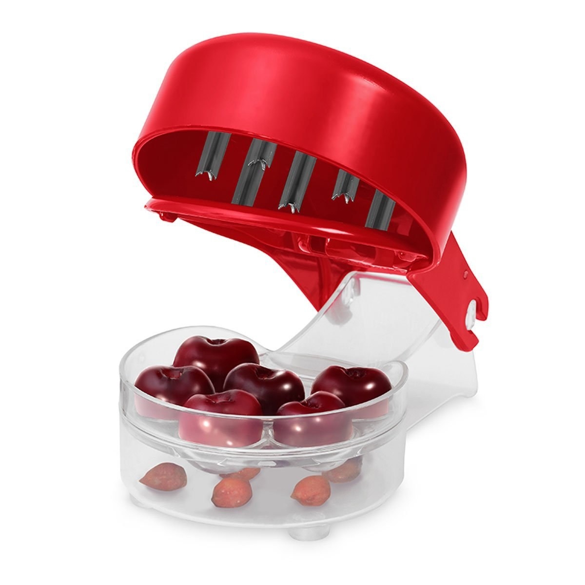 Promising review: "It's like a holepunch for cherries! I use this thing everyday."– ShannibellePrice: $14.99.