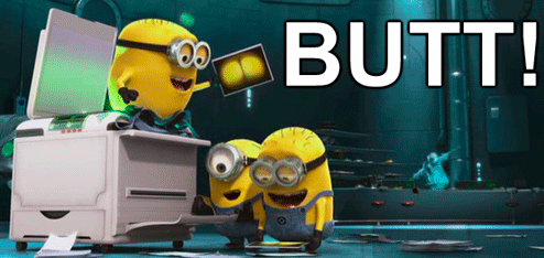 images of minion butts