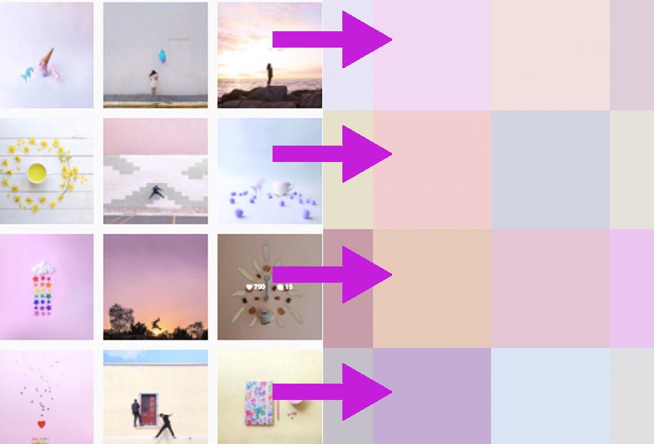 Esta página te permite conocer la paleta de colores de tu cuenta de