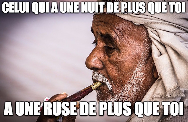 Tout le délire autour de la valeur qui n’attend pas le nombre d’années, c’est pas trop trop la came de votre maman.Dialecte: Li fatek blila, fatek b7ila
