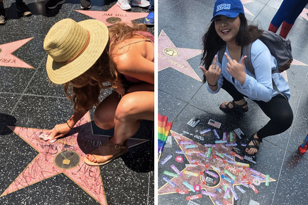 Someone Cleaned Trump&#39;s Hollywood Star And It Turned Into A Huge Meme
