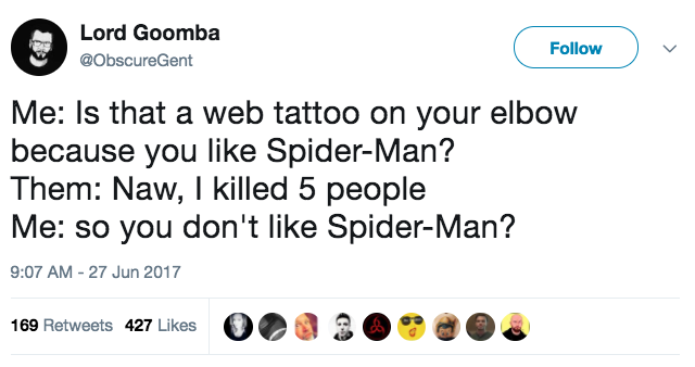 Miguel O'Hara handpoke tattoo 🕷️ : r/Spiderman