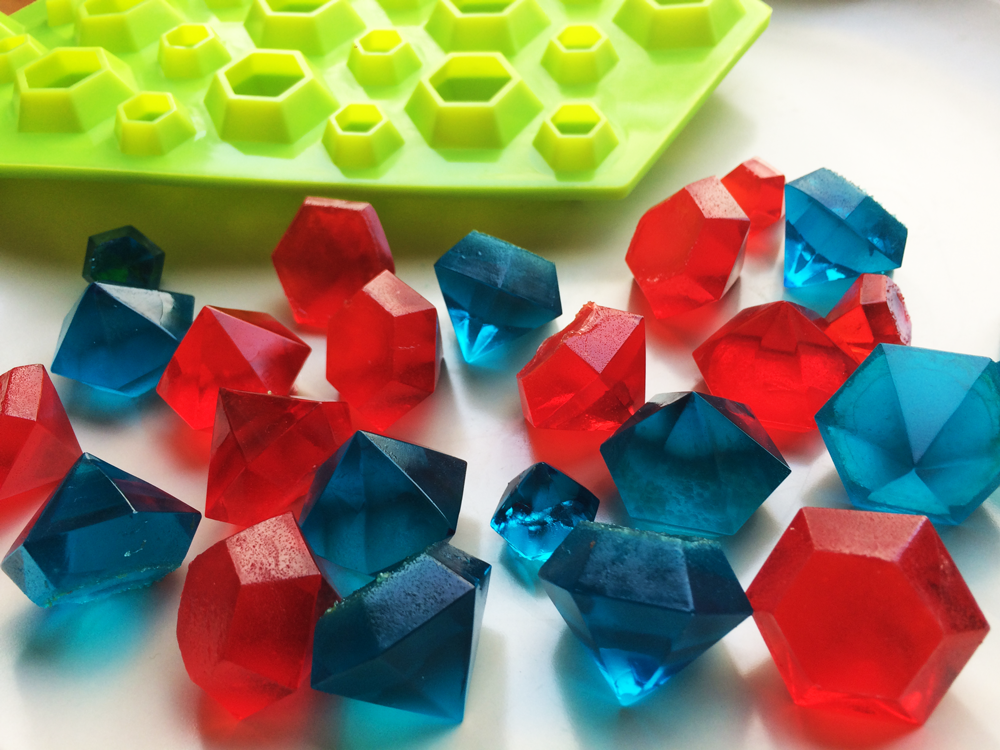 2 Silicone 3D Diamond Ice Cube Trays - Make Gem Cubes - Mold Whiskey  Cocktails