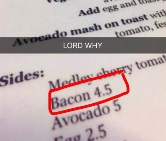 how much is a side of bacon