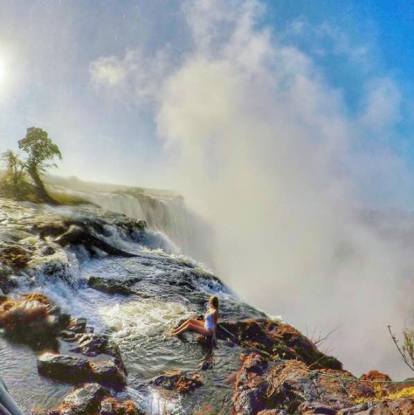 As the name suggests, you have to be quite the dare devil to take a dip in this infinity pool overlooking Victoria Falls, one of the biggest waterfalls in the world.