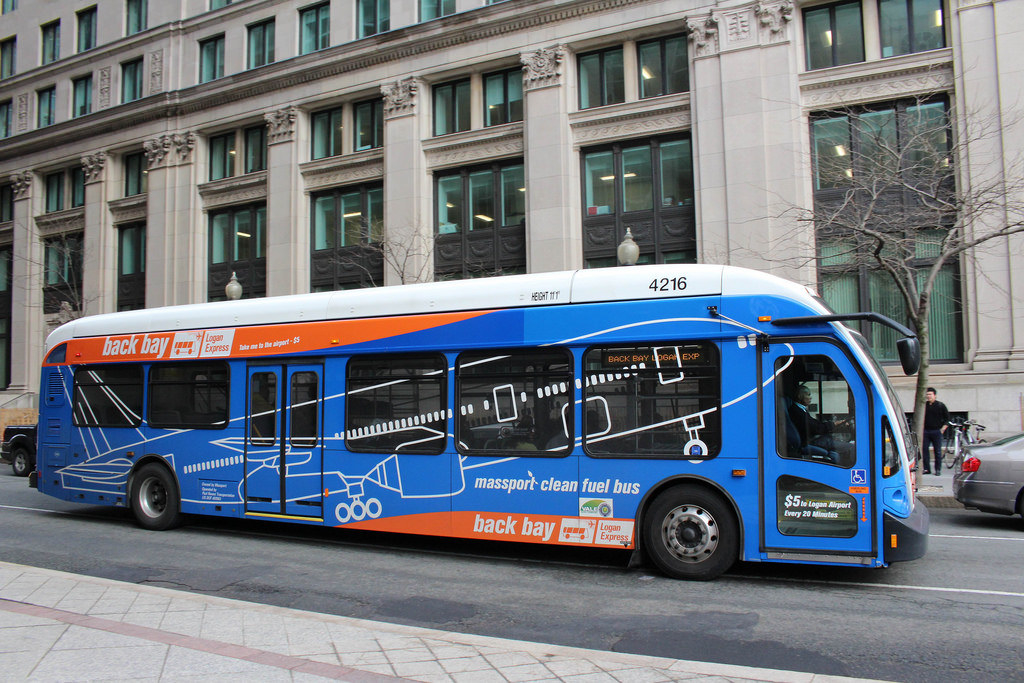 The Logan Back Bay Express Shuttle picks up from all terminals of the airport and will drop off at Copley and Hynes Convention Center. The Hynes stop is a very short walk to campus and a great solution if you don't want to pay for a cab ride. Unfortunately, you can only pay by card for this. Before using this service, you will want to make sure you know how to walk to your check-in location from Hynes. This service will be very convenient for international students whose check-in point is just across the street.