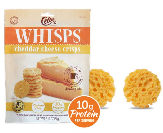 “I always stock up on Whisps cheddar cheese crisps for when I'm craving chips. You can order them off Amazon and they're sold at Costco!” —broganc3