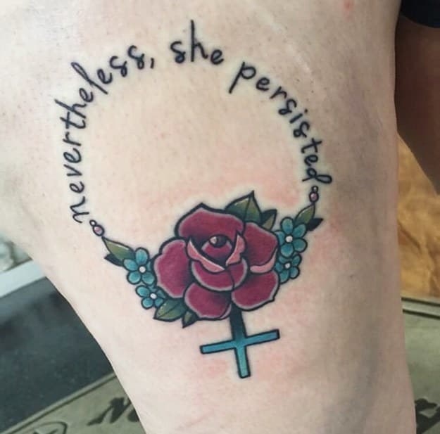strong woman symbol tattoos