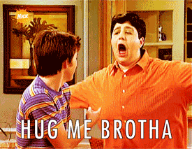 BUT IF YOU INSIST: Drake Bell and Josh Peck were famous Nickelodeon actors who once starred on Drake and Josh together, where they played brothas. They're both still acting — Drake has been doing a lot of voice work and Josh was most recently on Grandfathered with John Stamos.