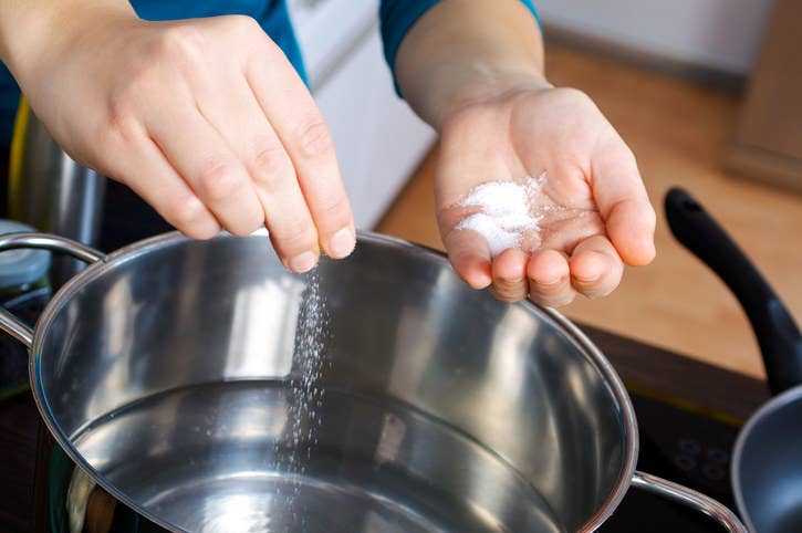 Truth: According to Curiosity, adding salt to water will actually do the opposite and increase the boiling point. Salt is used to season the pasta, not speed things up.