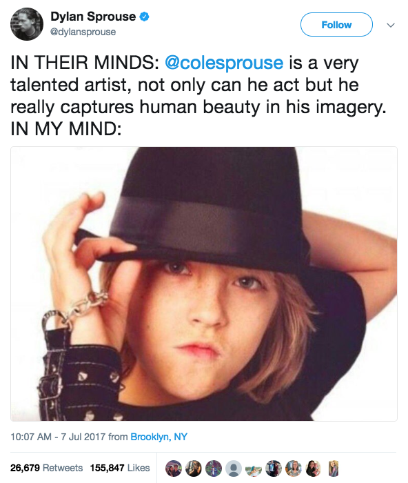 The Sprouse Twins Roasted Each Other On Twitter And It Kinda Turned