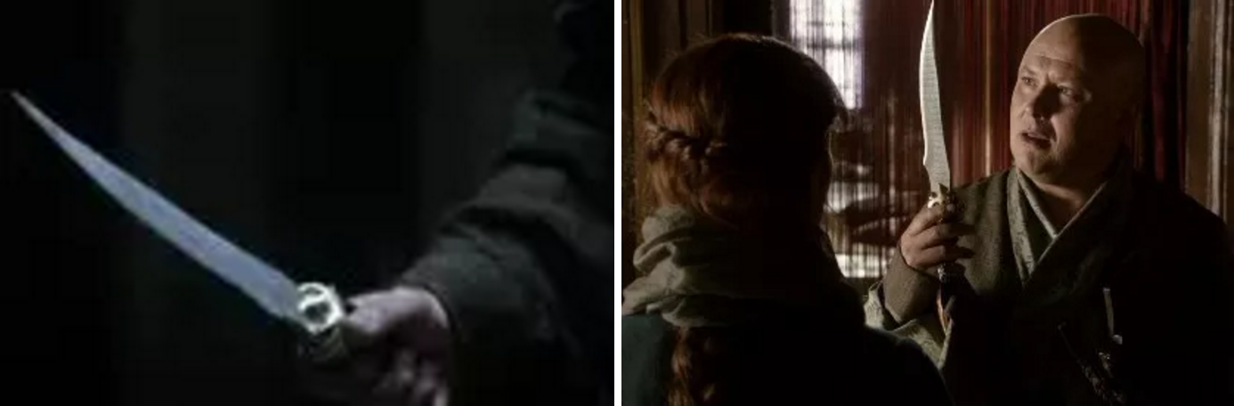 So it's a pretty significant dagger. The last we saw of it on the show, it was in Ned's possession, with many fans assuming Littlefinger subsequently regained it when he betrayed Ned.