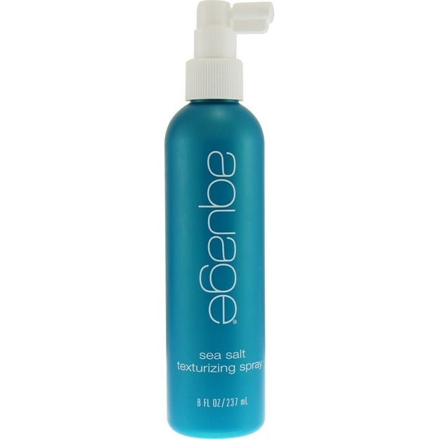 Build tons of volume and thickness for your wavy short cut with Aquage Sea Salt Texturizing spray.