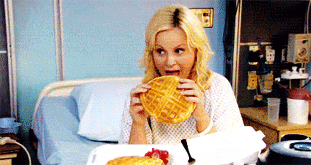 You eat breakfast in the morning.