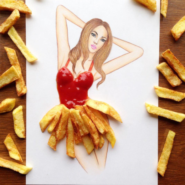 This Instagram Artist Creates Fashion From Food And UGH I Want A French ...