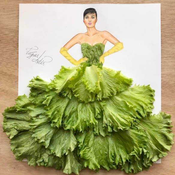 This Instagram Artist Creates Fashion From Food And Ugh I Want A French Fry Dress