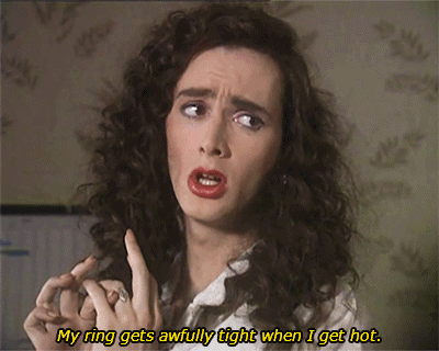 It was filmed in the '80s, and he looked bloody gorgeous.