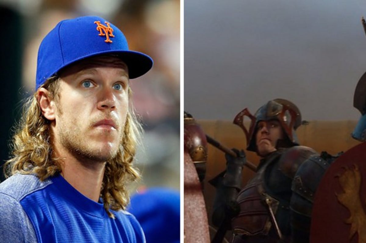 Noah Syndergaard of the New York Mets appearing in Game of Thrones Season 7, Watchers on the Wall
