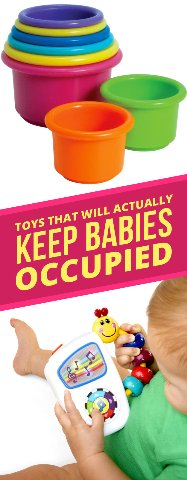 Toys to keep store baby busy