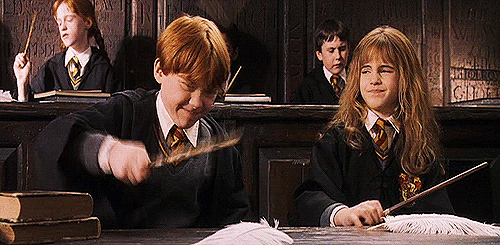 Harry and Ron make such good friends because they're each as useless as the other. Voldemort should honestly be ashamed of himself for not being able to beat these two dummies.