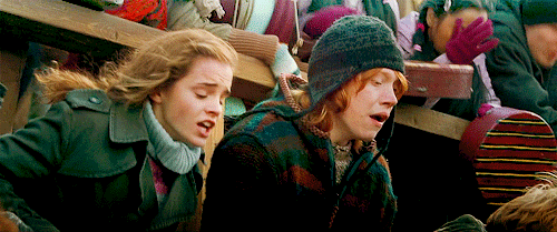Ron wasn't very nice to Hermione at the beginning and tbh she should've have even given him the time of day. She deserves much better.